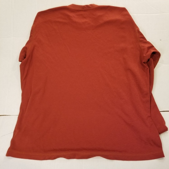 Patagonia Mens Size Extra Large XL Capilene Baselayer Long Sleeve T-Shirt Orange - Picture 3 of 10